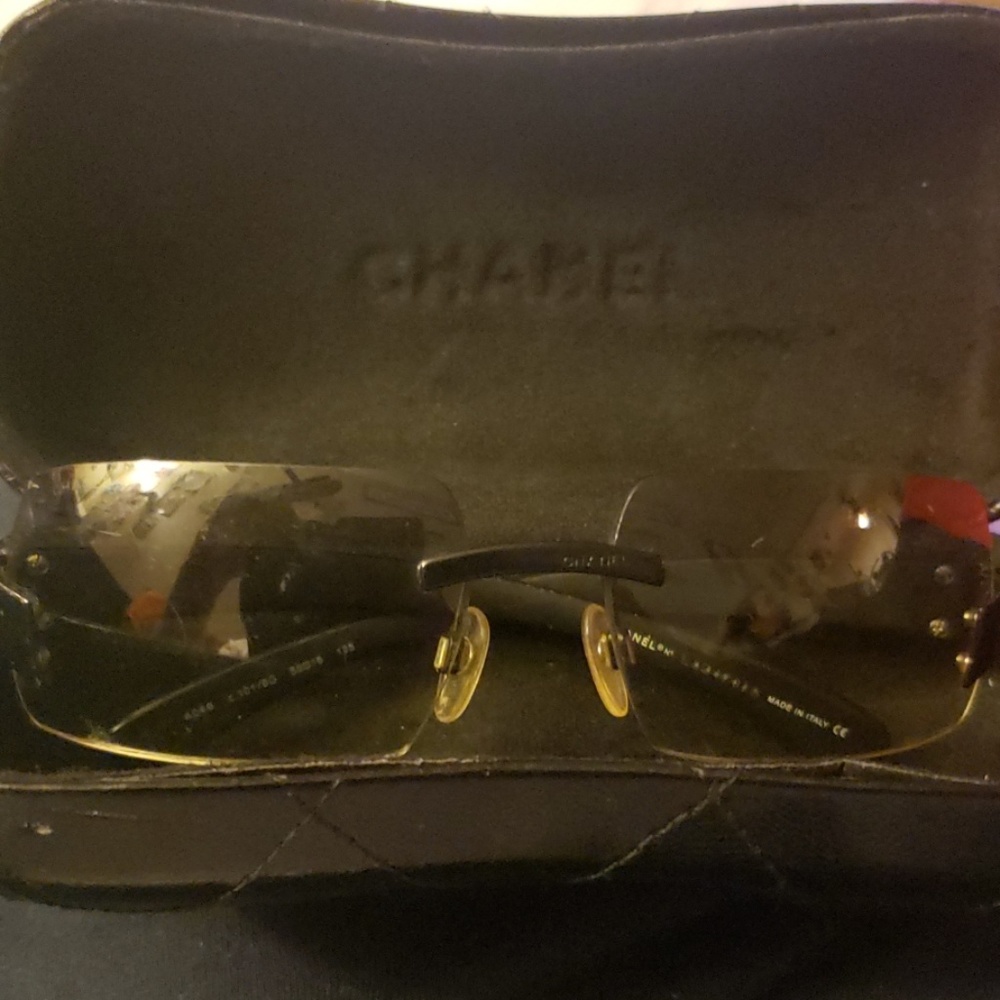 Used authentic chanel glasses